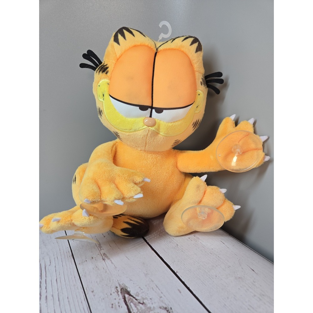 Garfield 8 Inch Suction Cup Window Clinger - Relaxed Claws